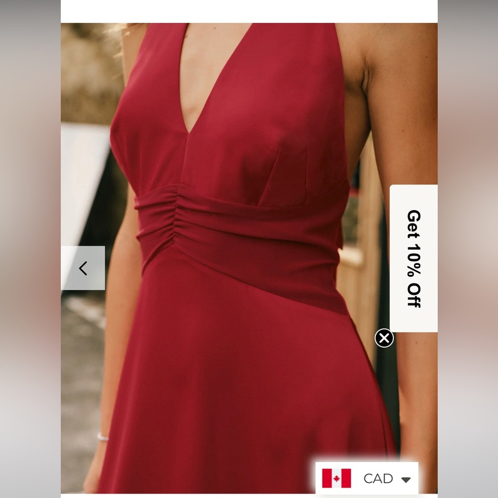 RIHOAS Elegant Backless Red Dress - Picture 2 of 5